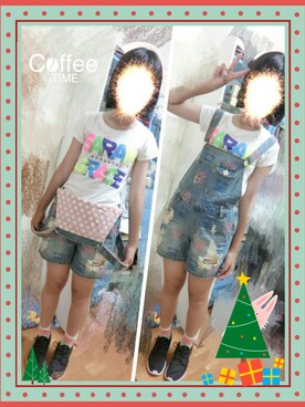 「Major made（Major made）のアイテム（オールインワン・サロペット）」を使った、屁豬さん（レディース・158cm）の夏コーディネート