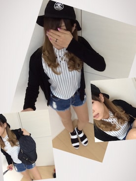 「BLUE MOON BLUE（ブルームーンブルー）のアイテム」を使った、cp★さん（レディース・156cm）の春コーディネート