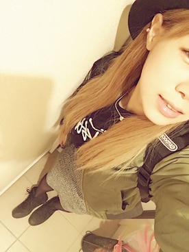 「BACKS（バックス）のアイテム（ブルゾン）」を使った、cp★さん（レディース・156cm）の秋コーディネート