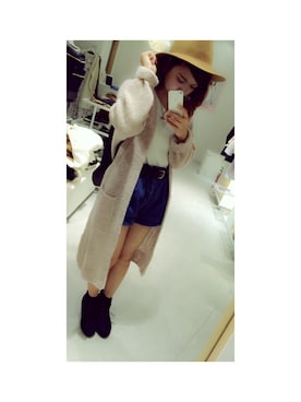 「one after another NICE CLAUP（ワンアフターアナザーナイスクラップ）のアイテム（ブーティ）」を使った、ひまりんさん（レディース・161cm）の秋コーディネート