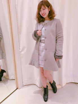 「おんなのこコーデ」｜「アイテム（その他アウター）」を使った、ひまりんさん（レディース・161cm）の秋コーディネート
