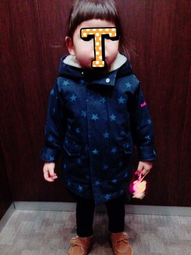 「アイテム（モッズコート）」を使った、tama.tama.2013さん（キッズ・90cm）の冬コーディネート