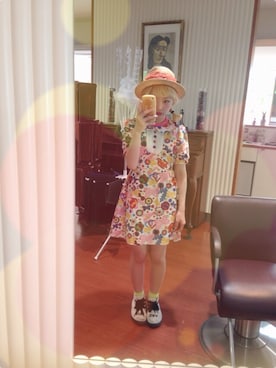 「I am I （アイアムアイ）のアイテム（シューズ）」を使った、京さん（レディース・155cm）の春コーディネート