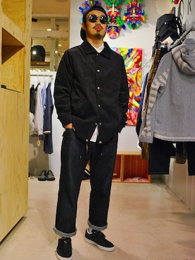 tado_billさんの「【Hombre Nino×nonnative】NEWERA 9FIFTY」を使ったコーディネート