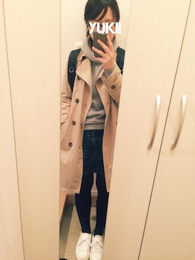 「Lee（リー）のアイテム（デニムスカート）」を使った、yuki!さん（レディース・152cm）の春コーディネート