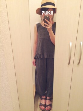 「A part by（アパートバイ）のアイテム（オールインワン・サロペット）」を使った、yuki!さん（レディース・152cm）の夏コーディネート