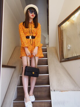 「chanel」｜「アイテム（つなぎ/オールインワン）」を使った、vintageqooさん（レディース・163cm）の夏コーディネート