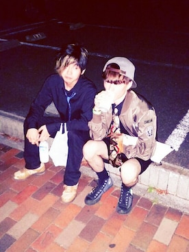 「HiLDK（ハイエルディーケー）のアイテム」を使った、KOHICHIさん（メンズ・176cm）の夏コーディネート