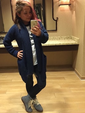 「WINTER STYLE」｜「アイテム（デニムパンツ）」を使った、Cynister シンの助さん（レディース・147cm）の夏コーディネート