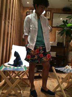 「サーフショーツ」｜Daijuさん（メンズ・173cm）の春コーディネート