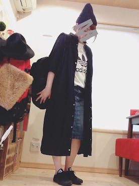 「アイテム（シャツワンピース）」を使った、MARu☽°.*さん（レディース・159cm・20代）の春コーディネート