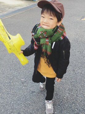 MARu☽°.*さん（キッズ・110cm）の冬コーディネート