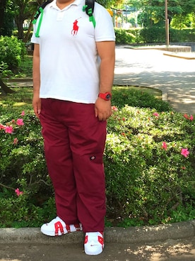 「アイテム（その他、ブラウン系）」を使った、みるくてぃ男子さん（メンズ・172cm）の春コーディネート