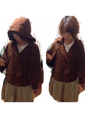 「ふりふ」｜「アイテム（ジャケット/アウター）」を使った、yuk!さん（レディース・166cm）の秋コーディネート