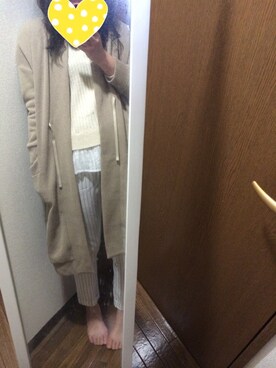 「ISBIT（アイズビット）のアイテム（パンツ）」を使った、RYOさん（レディース・163cm）の冬コーディネート