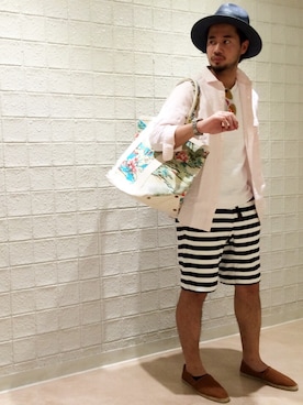 「ショートパンツ」｜ikutoさん（メンズ・174cm）の春コーディネート