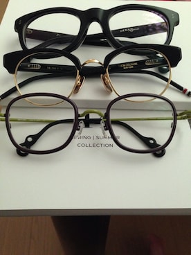 「Dita（ディータ）の眼鏡
（メガネ、ブラック系）」を使った、とよだかずやさん（メンズ・162cm）の夏コーディネート