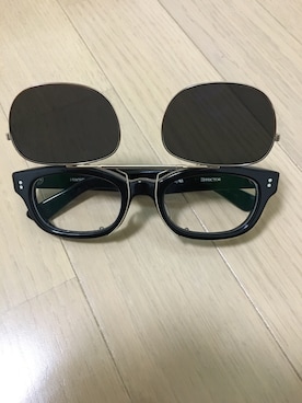 「EFFECTOR（エフェクター）のアイテム（メガネ、ブラック系）」を使った、とよだかずやさん（メンズ・162cm）の春コーディネート