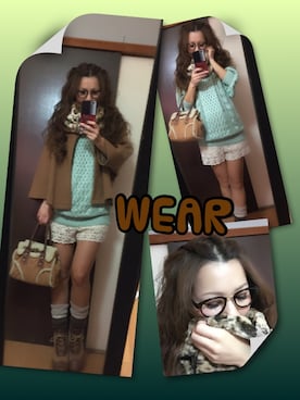 「grove（グローブ）のアイテム（その他アウター）」を使った、あやぱんさん（レディース・155cm）の秋コーディネート