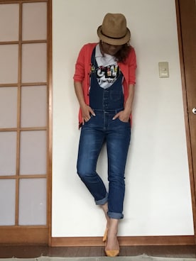 「黄色パンプス」｜あやぱんさん（レディース・155cm）の春コーディネート