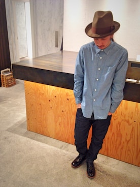 「Johnbull Private labo（ジョンブルプライベートラボ）のアイテム（ドレスシューズ）」を使った、gaelyさん（メンズ・170cm）の春コーディネート