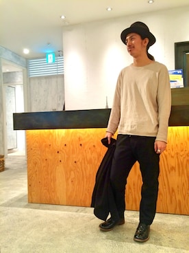 「Johnbull Private labo（ジョンブルプライベートラボ）のアイテム（ドレスシューズ）」を使った、gaelyさん（メンズ・170cm）の春コーディネート