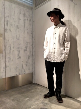 「Johnbull Private labo（ジョンブルプライベートラボ）のアイテム（ドレスシューズ）」を使った、gaelyさん（メンズ・170cm）の春コーディネート