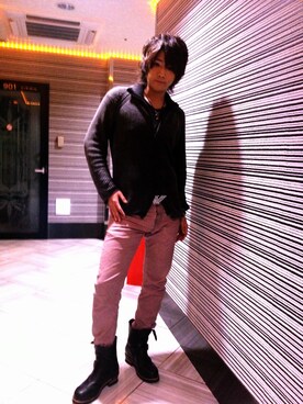 がくしさん（メンズ・178cm）の冬コーディネート