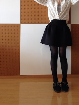 「スウェットスカート」｜「アイテム（ノーカラージャケット）」を使った、ninaさん（レディース・168cm）の春コーディネート