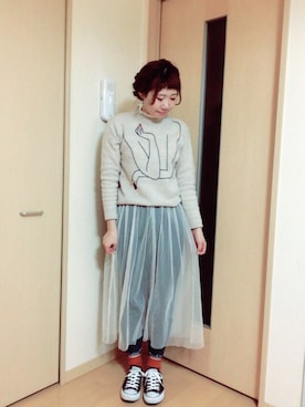 M!!!ca♥︎さん（レディース・160cm）の春コーディネート