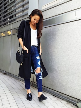 「アイテム（その他シューズ）」を使った、YUMAさん（レディース・160cm）の秋コーディネート