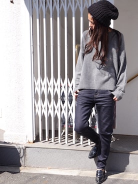 「アイテム（その他シューズ）」を使った、YUMAさん（レディース・160cm）の秋コーディネート