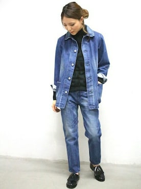 「JOURNAL STANDARD（ジャーナルスタンダード）のアイテム（ブルゾン）」を使った、JOURNAL STANDARD Lady's 心斎橋店スタッフさん（レディース・161cm）の秋コーディネート