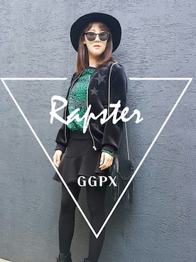 「hat」｜「アイテム（ブルゾン）」を使った、GGPXさん（レディース・163cm）の秋コーディネート