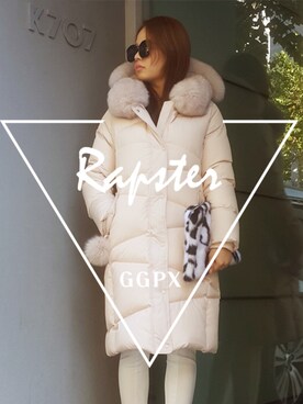 「ggpxのアイテム（ダウンジャケット/コート、ピンク系）」を使った、GGPXさん（レディース）の秋コーディネート