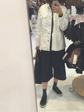 「PULL&BEAR（プルアンドベア）のアイテム（ライダースジャケット）」を使った、Rose_cheongさん（レディース・168cm）の冬コーディネート