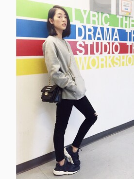 蔡穎恩さん(レディース・163cm)の冬コーディネート