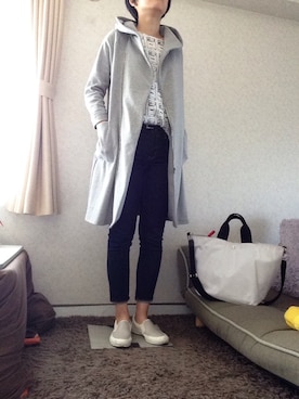 「note et silence （ノートエシロンス）のアイテム（その他アウター）」を使った、kanamikiさん（レディース・165cm）の春コーディネート