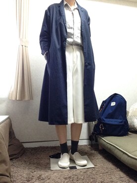 「note et silence （ノートエシロンス）のアイテム（その他アウター）」を使った、kanamikiさん（レディース・165cm）の春コーディネート