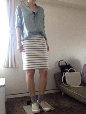 「MATT&NAT（マットアンドナット）のアイテム」を使った、kanamikiさん（レディース・165cm）の夏コーディネート