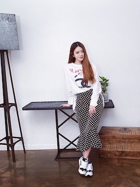 「アイテム（その他シューズ）」を使った、스베누さん（レディース・166cm）の冬コーディネート