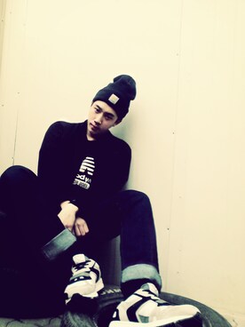 「アイテム（その他シューズ）」を使った、스베누さん（メンズ・179cm）の春コーディネート