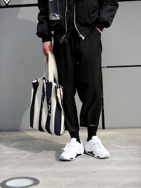 「アイテム（その他シューズ）」を使った、스베누さん（メンズ・185cm）の春コーディネート