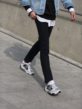 「アイテム（その他シューズ）」を使った、스베누さん（メンズ・182cm）の春コーディネート