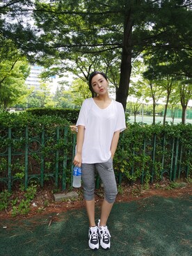 「アイテム（その他シューズ）」を使った、스베누さん（レディース・168cm）の夏コーディネート