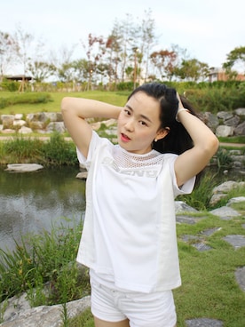 「sporty」｜스베누さん（レディース・164cm）の夏コーディネート