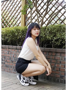 「black and white」｜스베누さん（レディース・168cm）の秋コーディネート