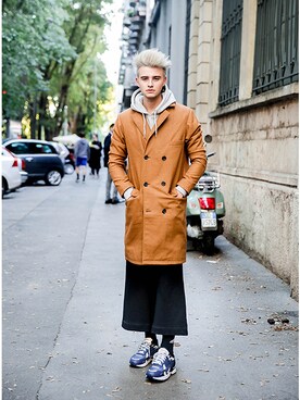 「 コート」｜스베누さん（メンズ・185cm）の秋コーディネート