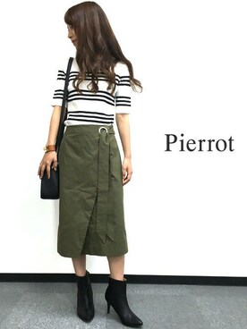 Pierrotスタッフ★大人に似合う高コスパ服をお届けさん（レディース・154cm）の秋コーディネート
