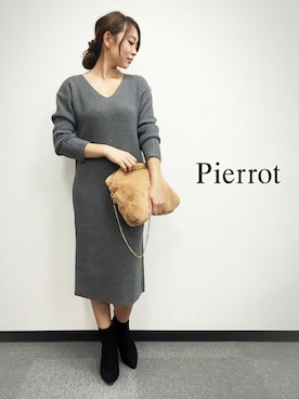 Pierrotスタッフ★大人に似合う高コスパ服をお届けさん（レディース・154cm）の秋コーディネート
